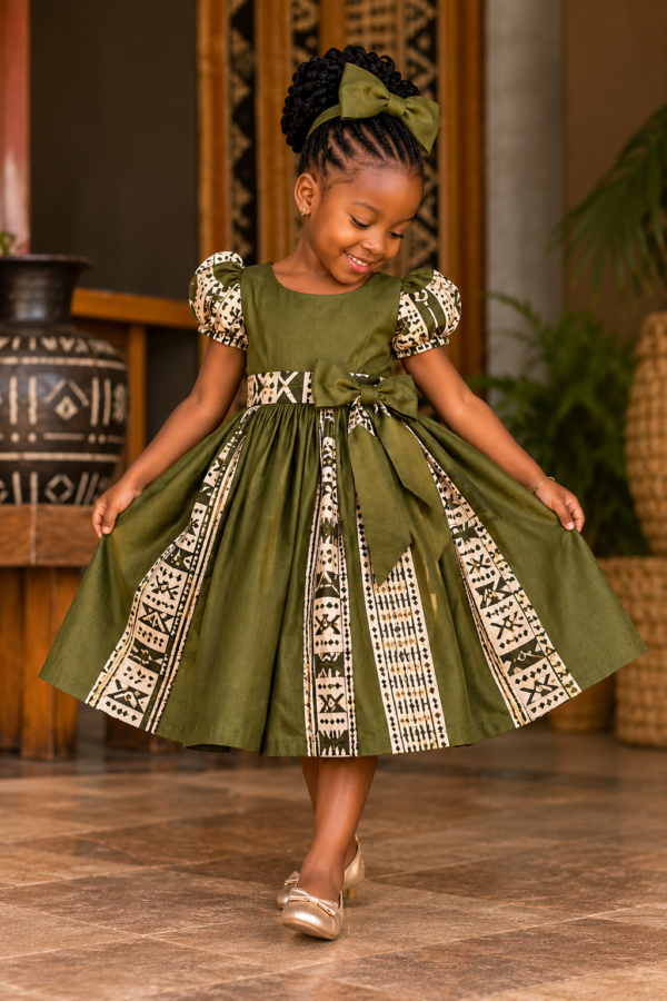 Robe Petite Princesse Olive